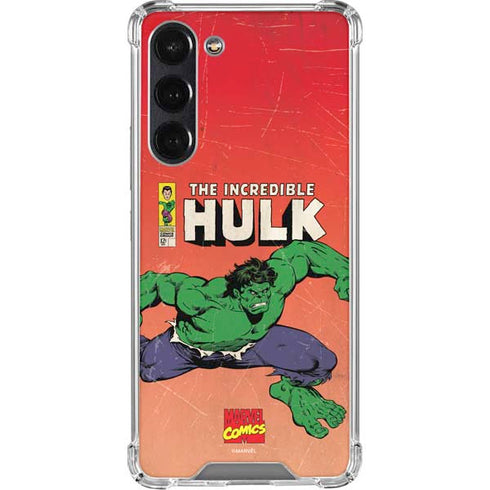 Marvel Classic Comics The Incredible Hulk Galaxy S24 FE Clear Case
